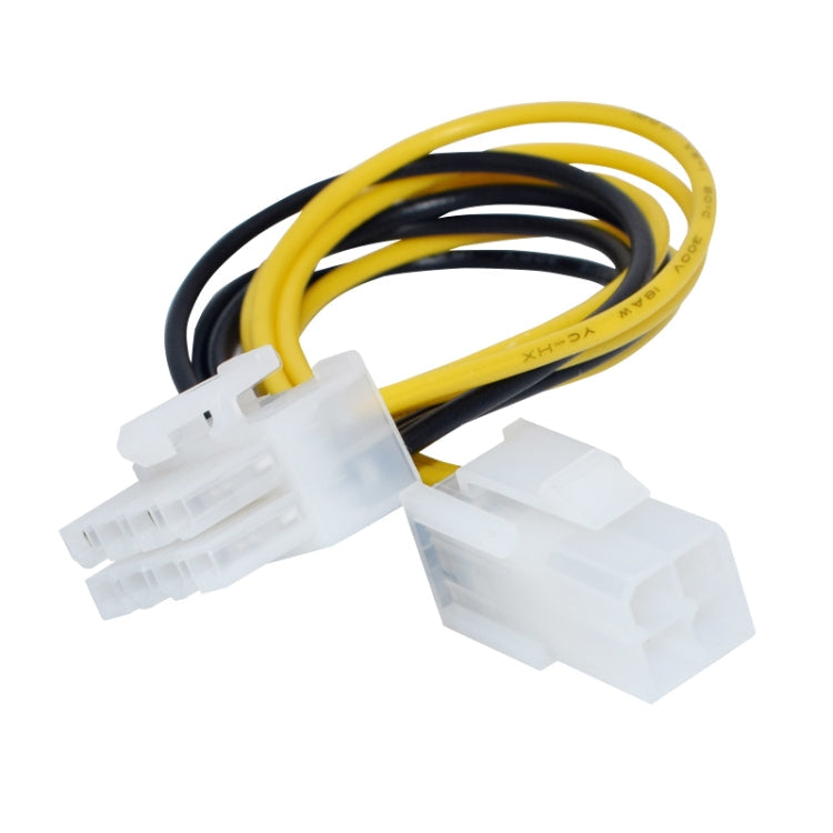 8 Pin Male to 4 Pin Female Power Cable, 18.5cm Length