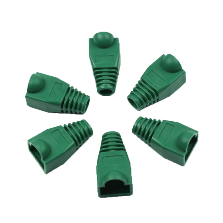 Green RJ45 Network Cable Boots - Pack of 100