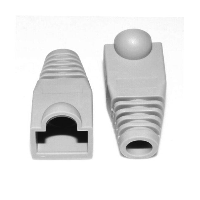 Grey RJ45 Network Cable Boots (100 pcs)