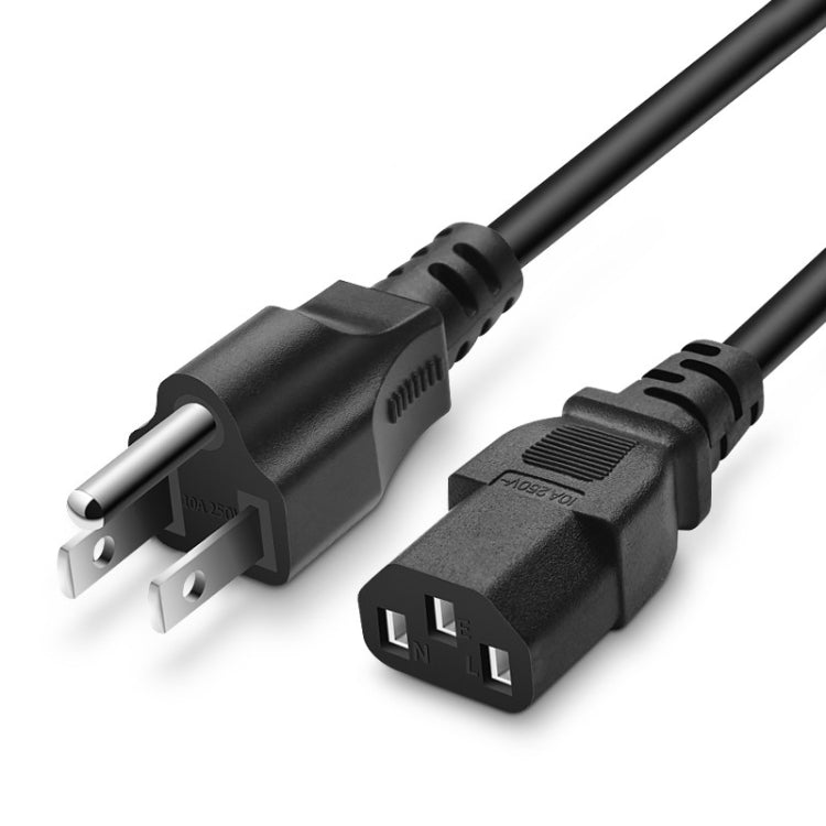 Universal US 3 Prong AC Power Cords for Desktop Computer, Printer, and Monitor