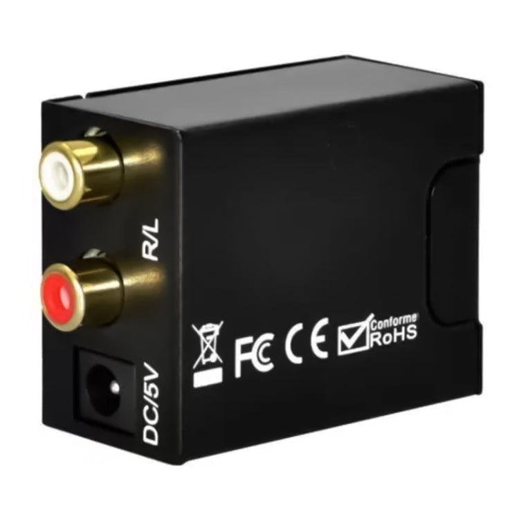 Digital Optical Coaxial Toslink to Analog RCA Audio Converter - Enhance Your Audio Connectivity