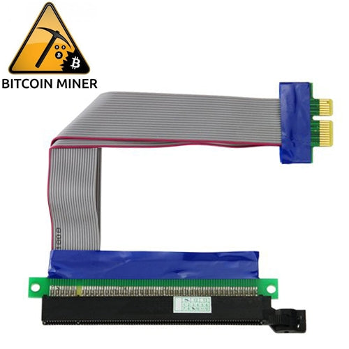PCI-E 16X to 1X Flexible Riser Card Adapter Cable
