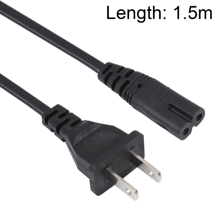 2 Prong Style US Notebook AC Power Cord, 1.5m Length
