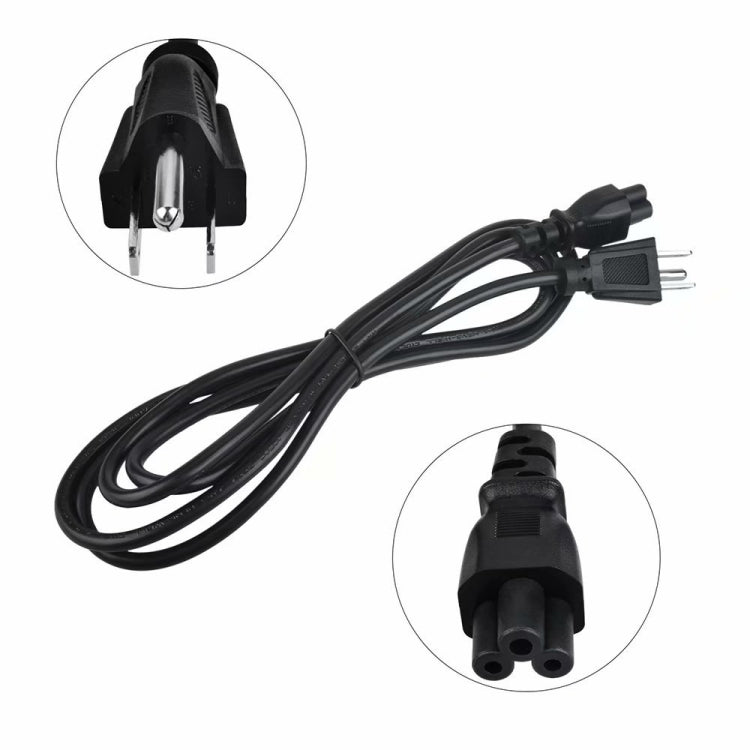 High-Quality 3 Prong Style US Laptop Power Cord, 1.8m Length