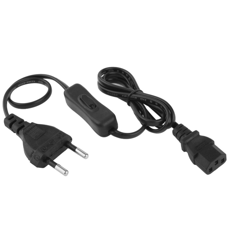 3 Prong Style AC Power Cord with 304 Switch, 1.2m Length, Black