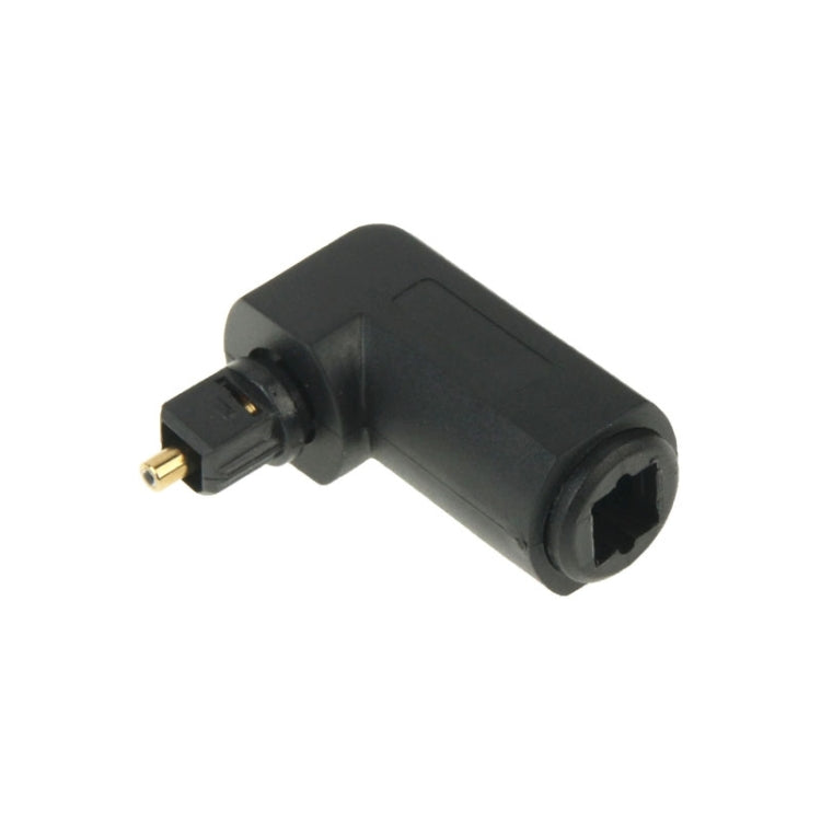 90 Degree TOSLINK Digital Audio Adapter with Gold Plated Right Angle Square