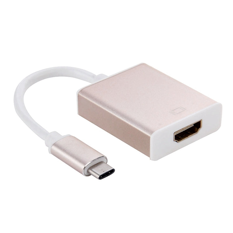 USB-C to HDMI Adapter Cable with 10cm Length, Gold Color