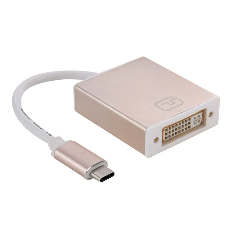 USB-C to DVI Adapter Cable - High Quality, Gold