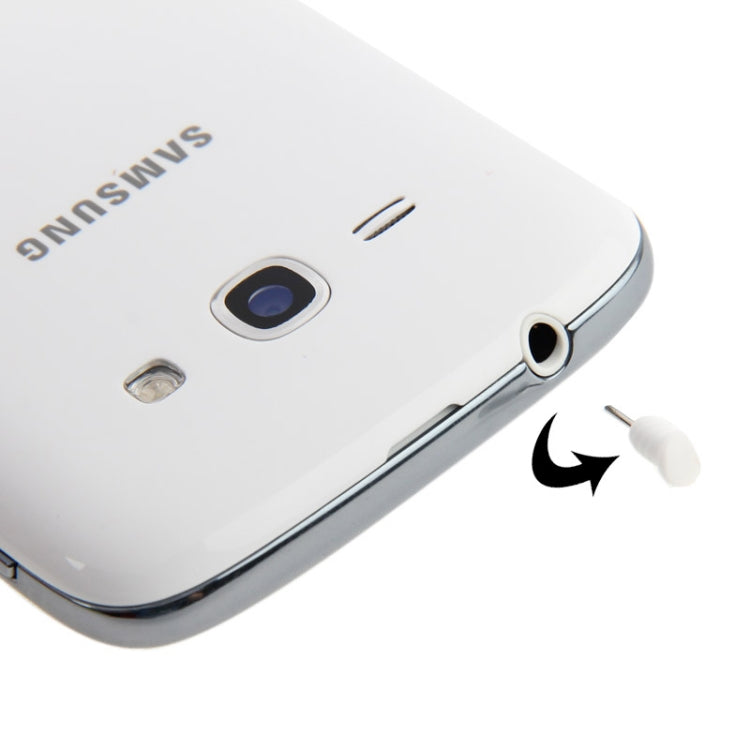 10 PCS Earphone Jack Plug Anti-dust Stopper for Samsung Galaxy S IV, i9500, i9300, N7100, and HTC One M8 (White)