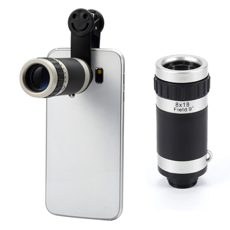 8x Zoom Telescope Telephoto Camera Lens with Smile Clip - Transform Your Smartphone Camera