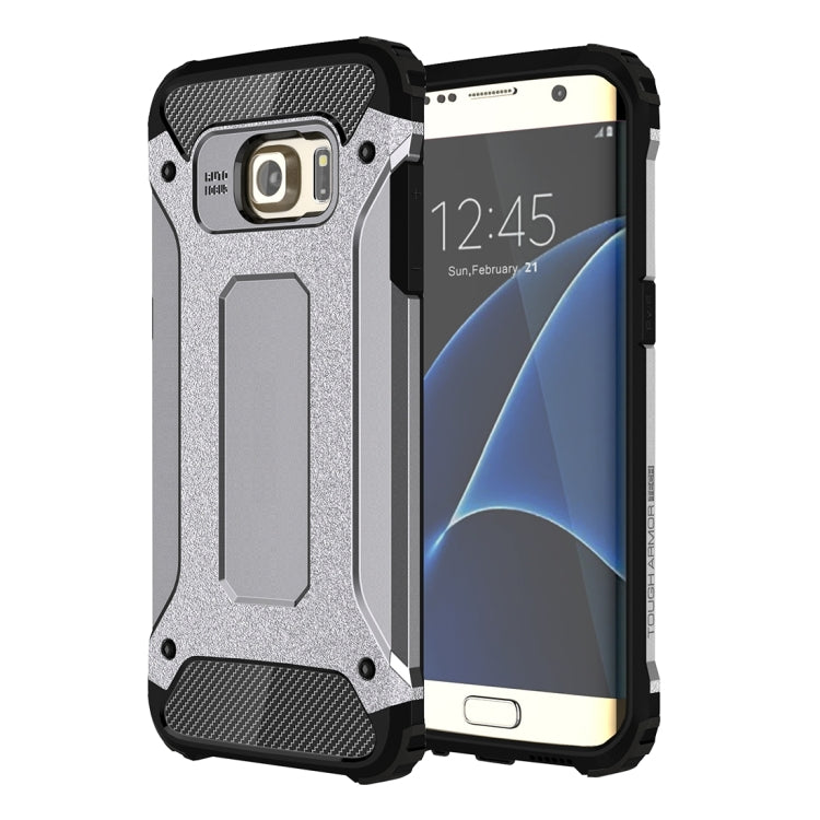 Stylish Grey Tough Armor Case for Galaxy S7 Edge (G935)