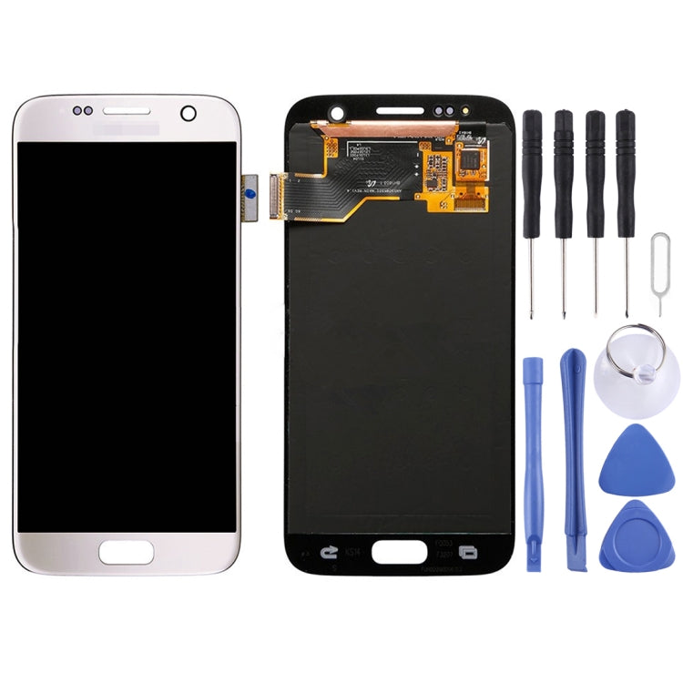 Original White LCD Display + Touch Panel Replacement for Samsung Galaxy S7