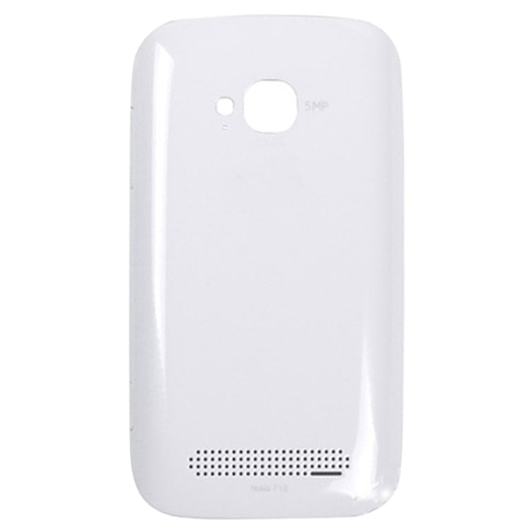 White Housing Battery Back Cover and Side Button Replacement for Nokia 710