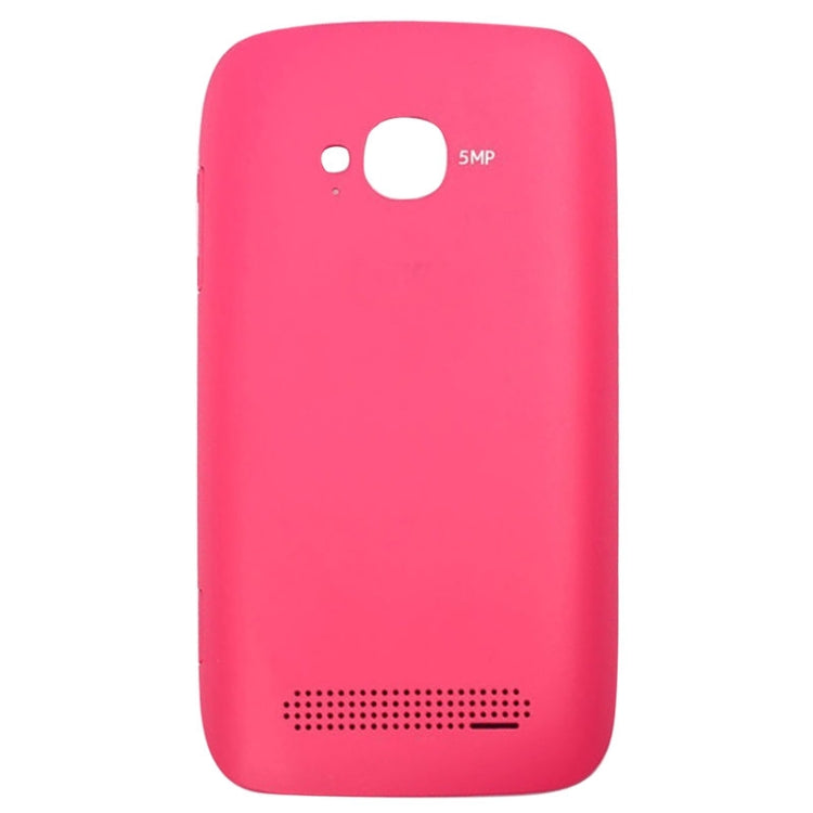 Red Housing Battery Back Cover with Side Button for Nokia 710 - High-Quality Replacement