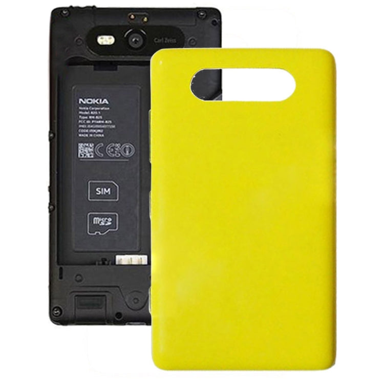 Yellow Back Housing Battery Cover with Side Buttons for Nokia Lumia 820
