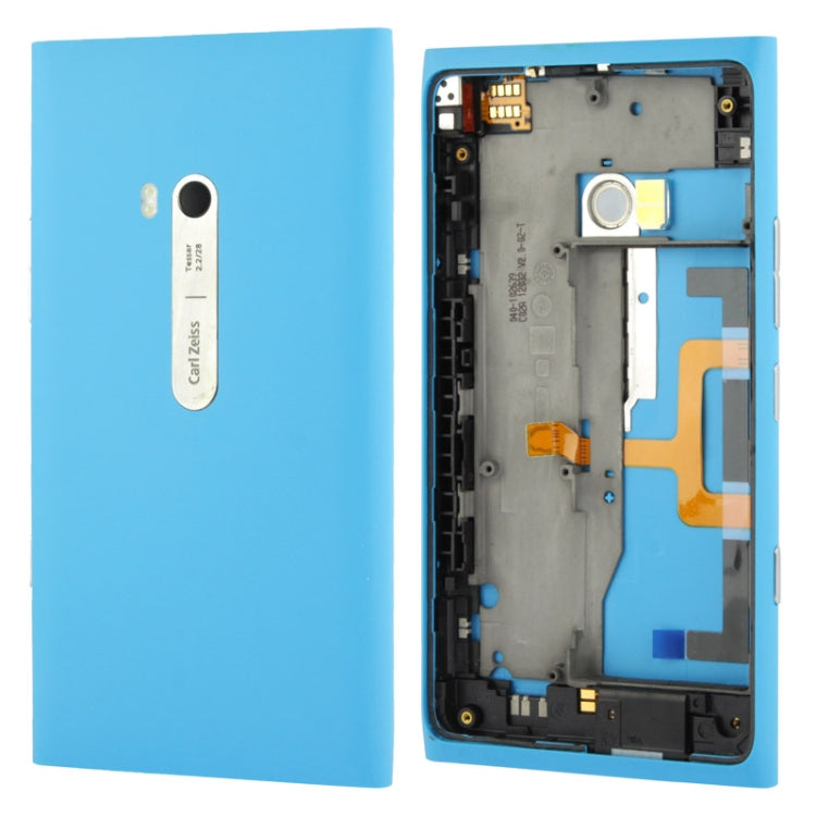 Blue Housing Battery Back Cover with Side Button Flex Cable for Nokia Lumia 900 - Upgrade Your Phone's Look and Protection