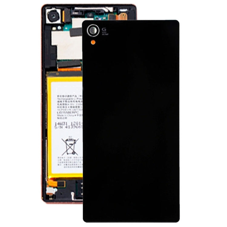 Glass Housing Back Cover for Sony Xperia Z3 / D6653 (Black)