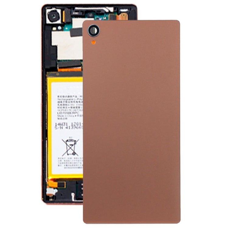Gold Glass Back Cover for Sony Xperia Z3 / D6653 with Professional Installation Recommended