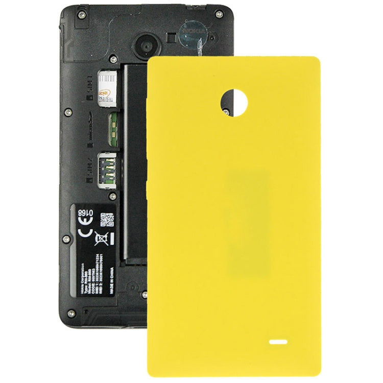 Yellow Plastic Battery Back Cover + Side Button for Nokia X - High-Quality Replacement