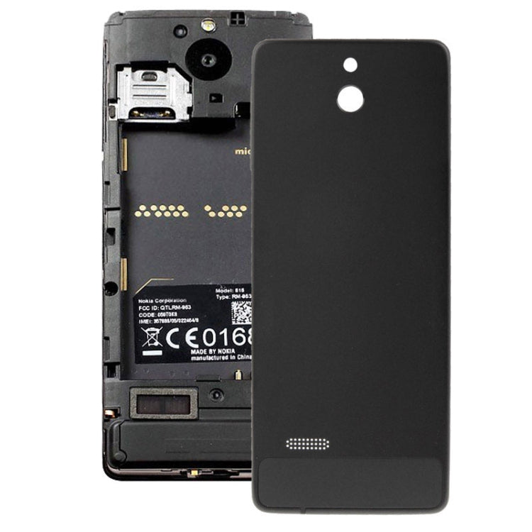 Premium Black Aluminium Battery Back Cover for Nokia 515