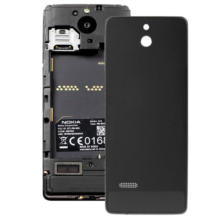 Premium Black Aluminium Battery Back Cover for Nokia 515