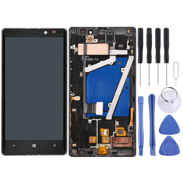 Nokia Lumia 930 Black LCD Screen and Digitizer Assembly with Frame