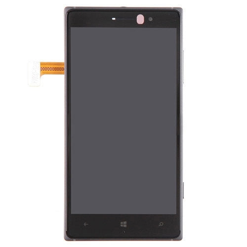 Nokia Lumia 830 Black LCD Screen and Digitizer Full Assembly with Frame