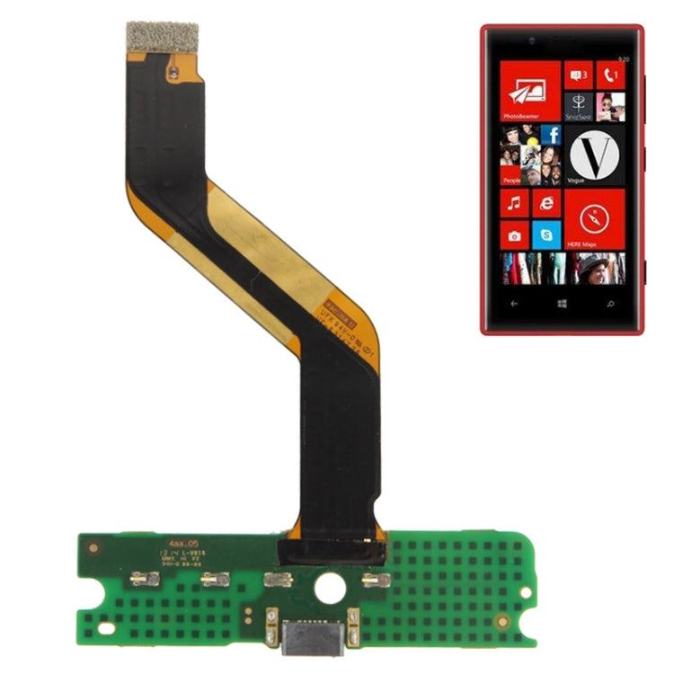 Nokia 720 Magenta Tail Plug Flex Cable