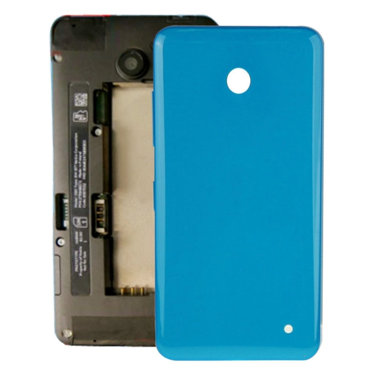 Blue Housing Battery Back Cover with Side Button for Nokia Lumia 635