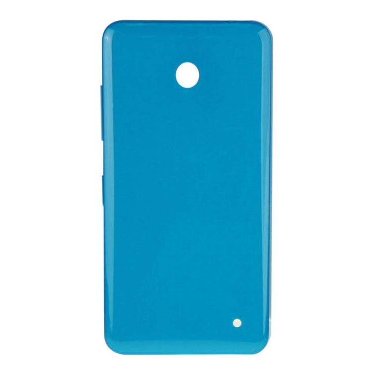 Blue Housing Battery Back Cover with Side Button for Nokia Lumia 635