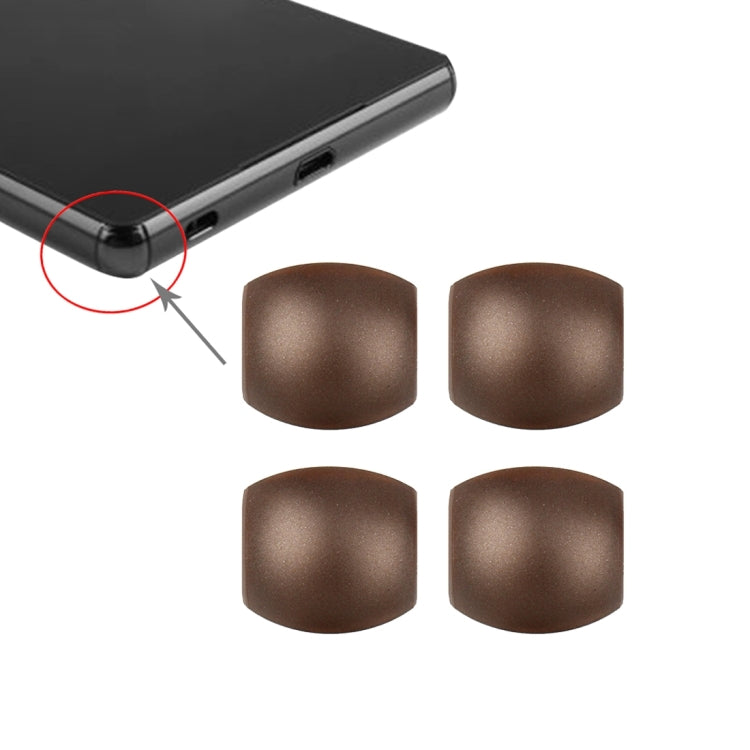 4-Piece Coffee Front Bezel Edge Replacement for Sony Xperia Z3