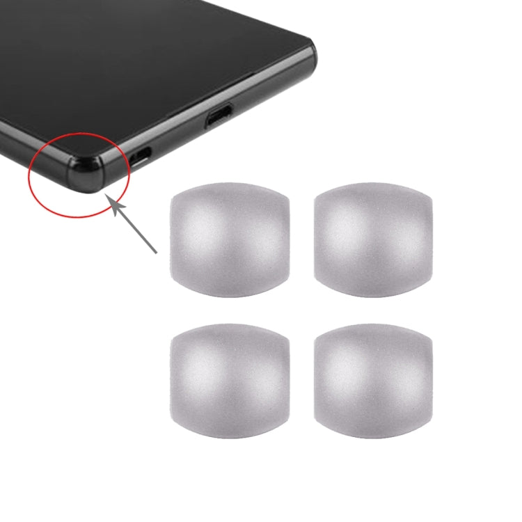 4-Piece Silver Front Bezel Edge for Sony Xperia Z3