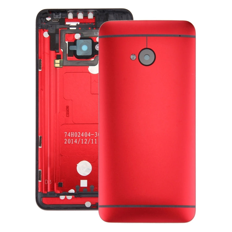 Vibrant Red Back Housing Cover for HTC One M7 / 801e
