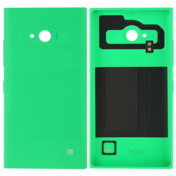 Green Solid Color Plastic Back Cover for Nokia Lumia 730 - Durable and Protective