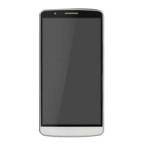 LCD Display + Touch Panel with Frame for LG G3 / D850 / D851 / D855 / VS985 (White) - Crystal Clear Replacement