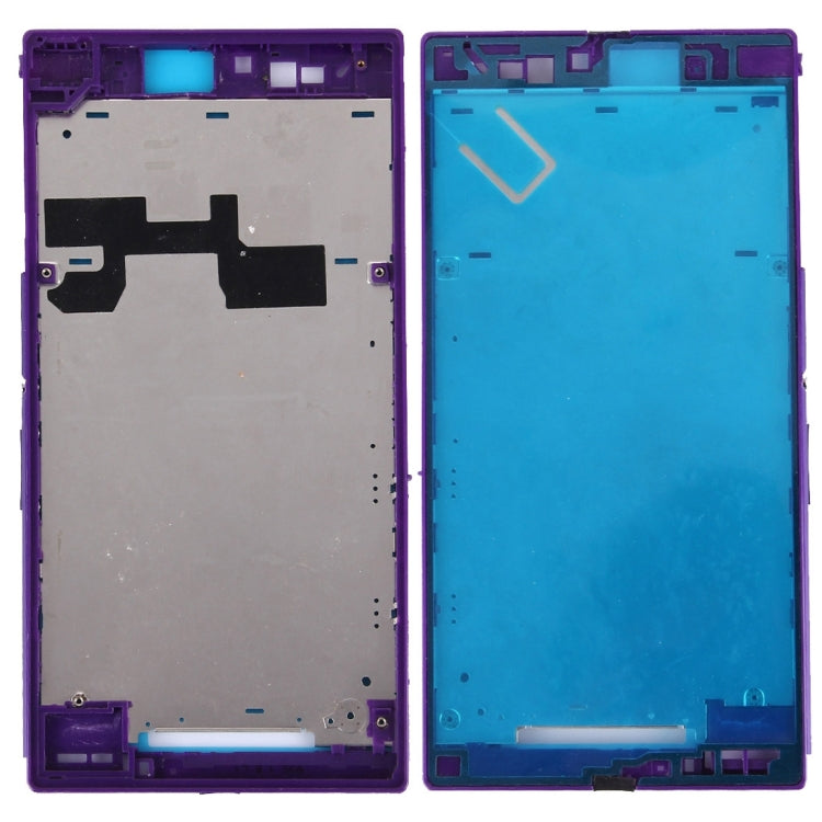 Front Housing LCD Frame Bezel Plate for Sony Xperia Z Ultra / XL39h / C6802 (Purple)