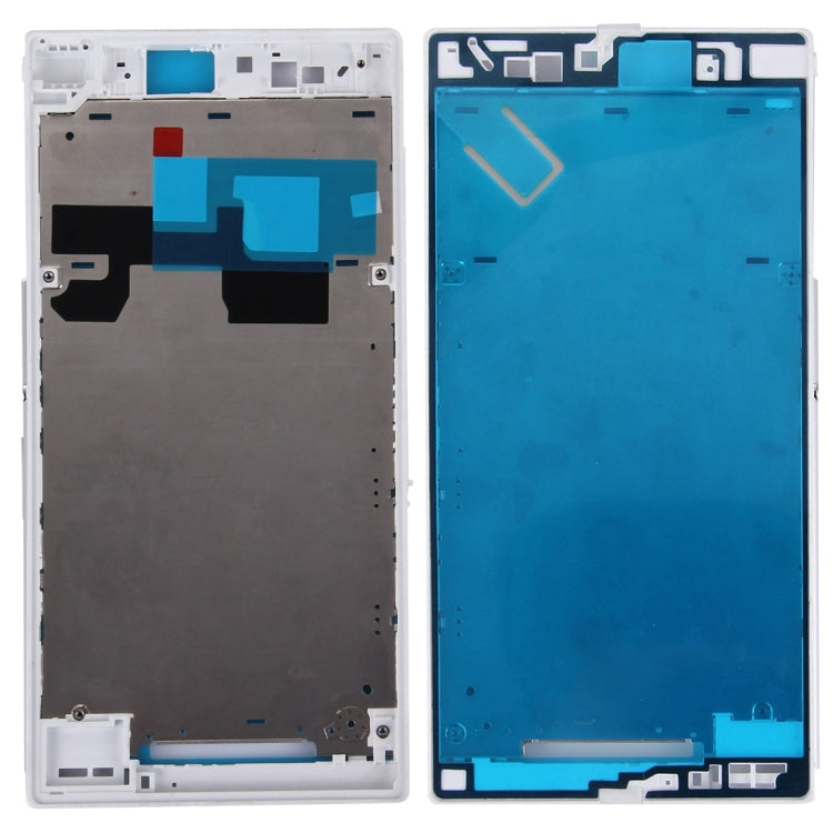 Front Housing LCD Frame Bezel Plate for Sony Xperia Z Ultra / XL39h / C6802 (White)