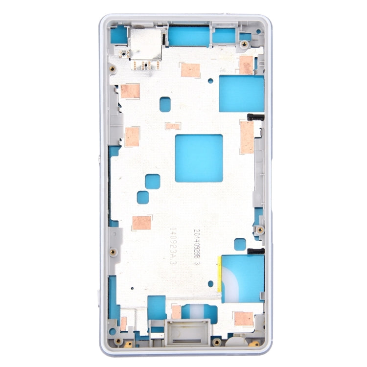 Front Housing LCD Frame Bezel Plate Replacement for Sony Xperia Z3 Compact - White