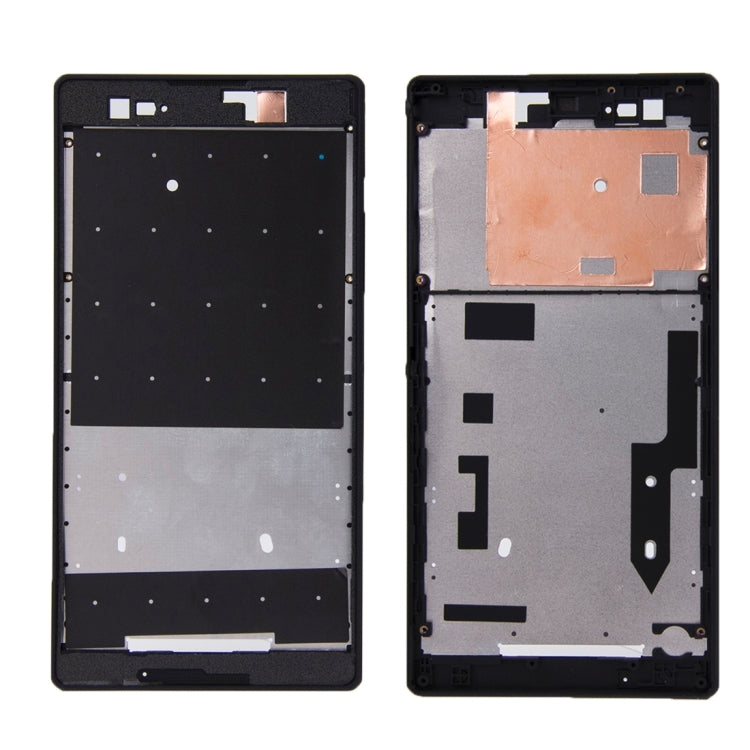 Sony Xperia T2 Ultra Front Housing Replacement (Black) with Adhesive Sticker