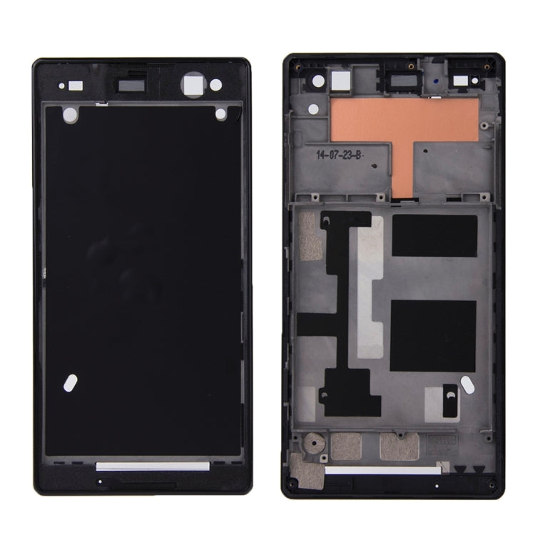 Black Front Housing with Adhesive for Sony Xperia C3 - Upgrade Your Device!