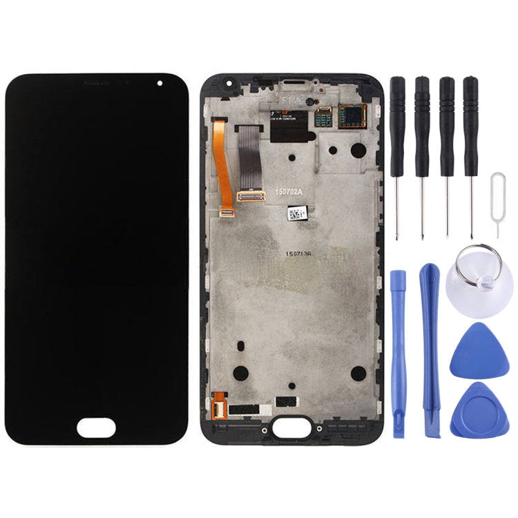 Meizu MX5 Black LCD Screen and Digitizer Assembly with Frame