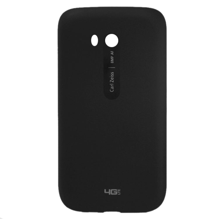 Black Smooth Plastic Back Housing Cover for Nokia Lumia 822