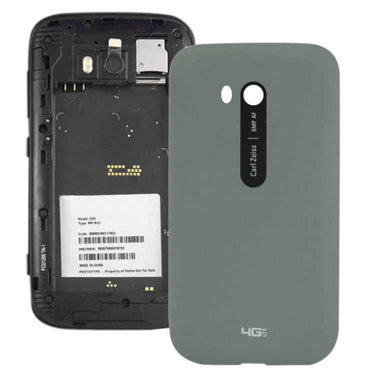 Grey Smooth Surface Replacement Back Housing Cover for Nokia Lumia 822