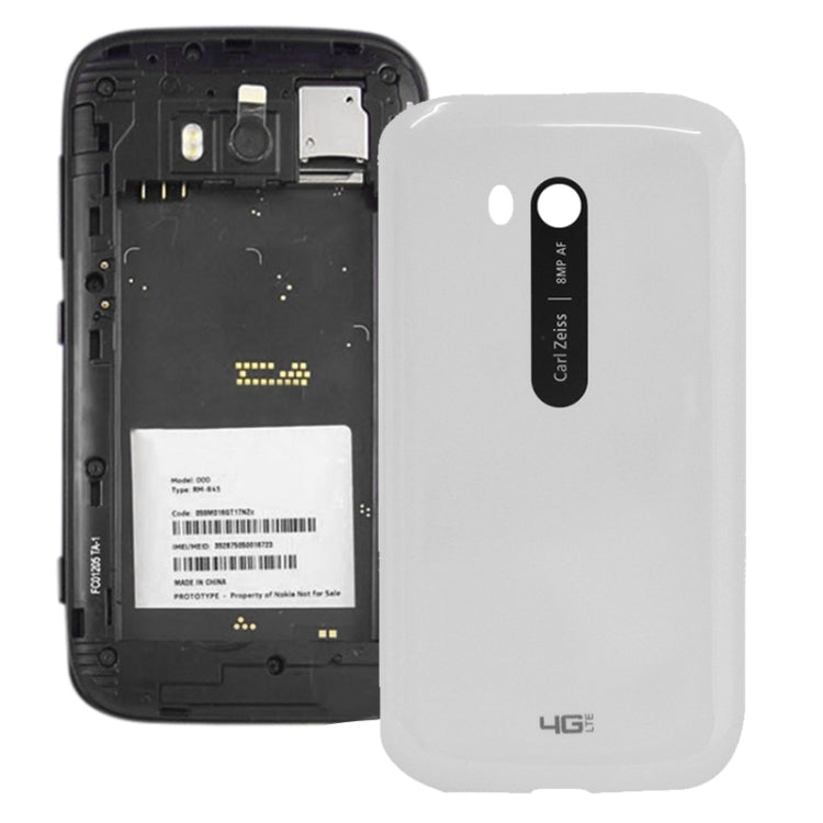White Smooth Surface Plastic Back Housing Cover for Nokia Lumia 822