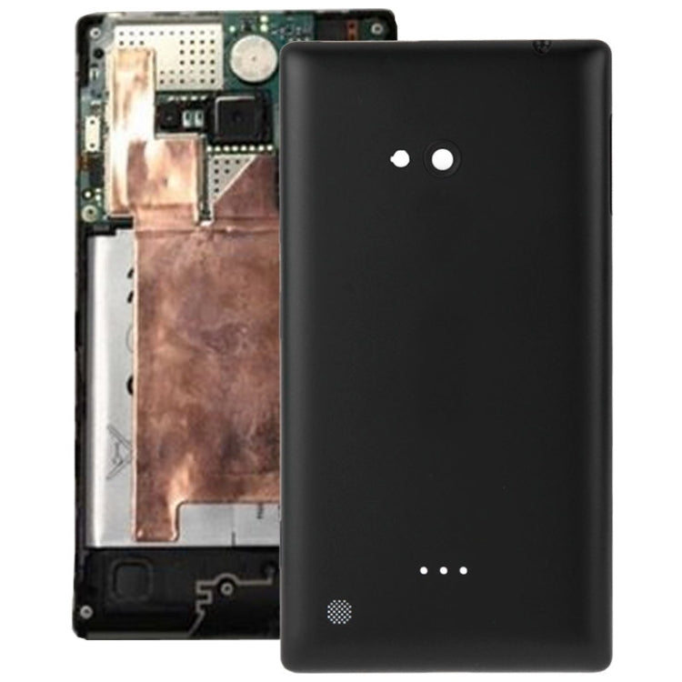 Black Frosted Surface Plastic Back Housing Cover for Nokia Lumia 720