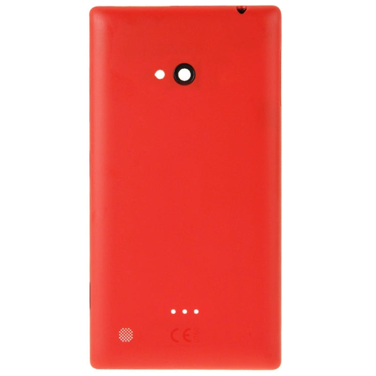 Red Frosted Surface Plastic Back Housing Cover for Nokia Lumia 720