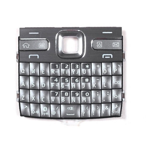 Silver Keypads Housing with Menu Buttons and Press Keys for Nokia E72 - High-Quality Replacement