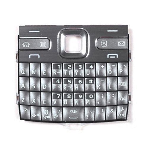 Silver Keypads Housing with Menu Buttons and Press Keys for Nokia E72 - High-Quality Replacement