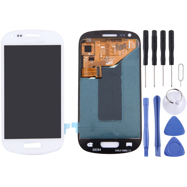 LCD Display and Touch Panel Replacement for Galaxy SIII mini / i8190(White)