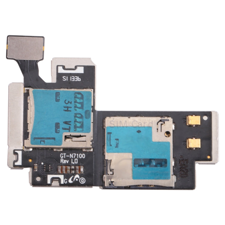 SIM Card Holder Socket Flex Cable for Samsung Galaxy Note II / N7100